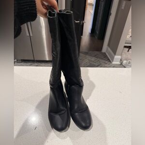 Elegant Black Heeled Boots for Women